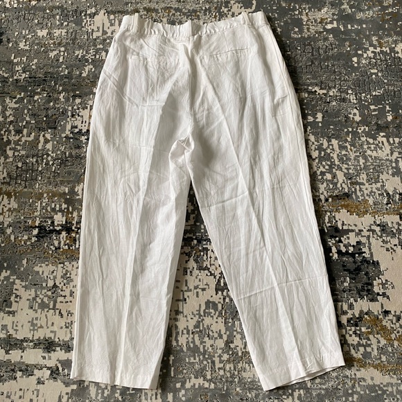 H&M White Linen Blend Pants - Picture 2 of 10